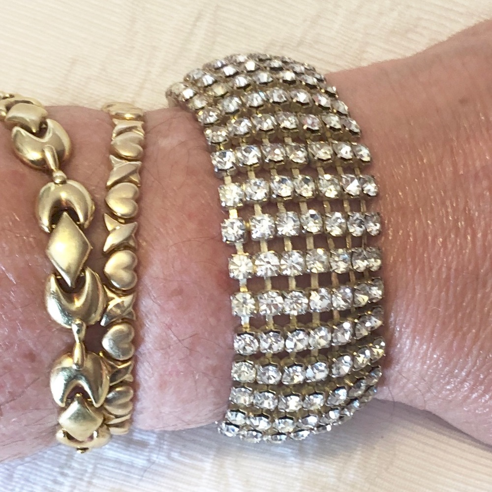 Strass crystals bracelet 7”